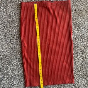 NWT EXPRESS Burnt Orange Pencil Skirt Knit